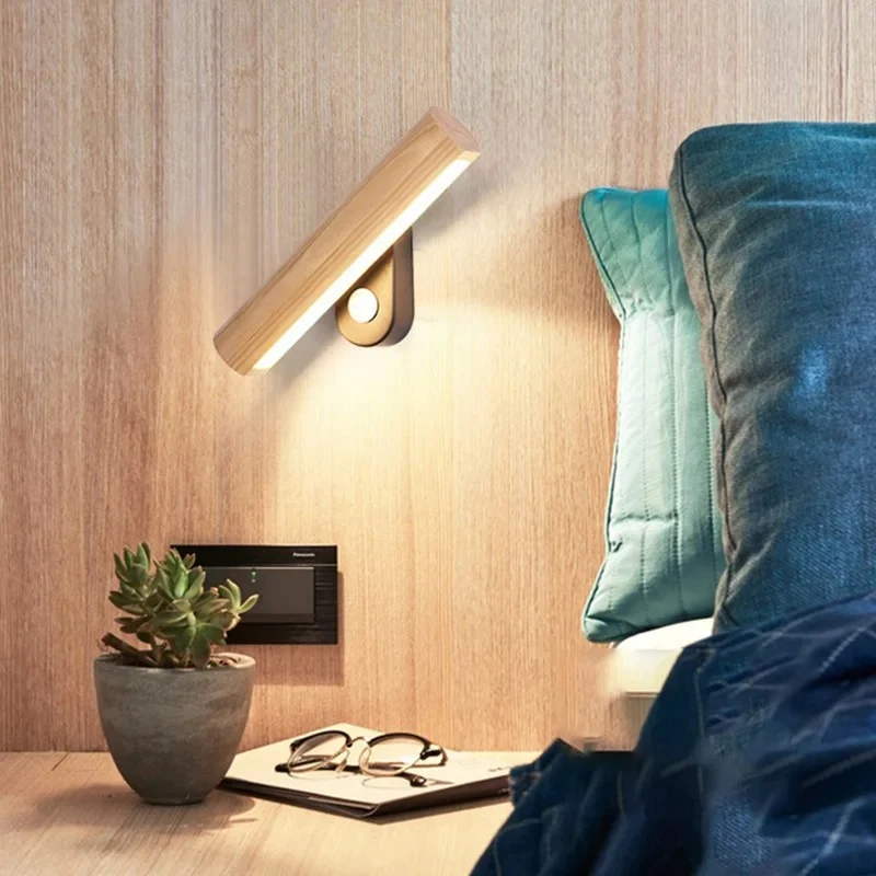 Applique murale moderne barre LED rotative