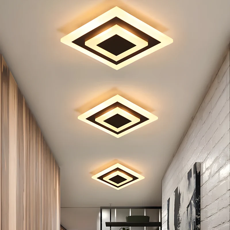 Plafonnier moderne LED géométrique